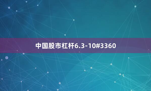 中国股市杠杆6.3-10#3360